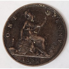 GREAT BRITAIN UK 1882 . ONE 1 PENNY